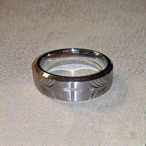 Men's Wedding Band (Cross, Sz 10)